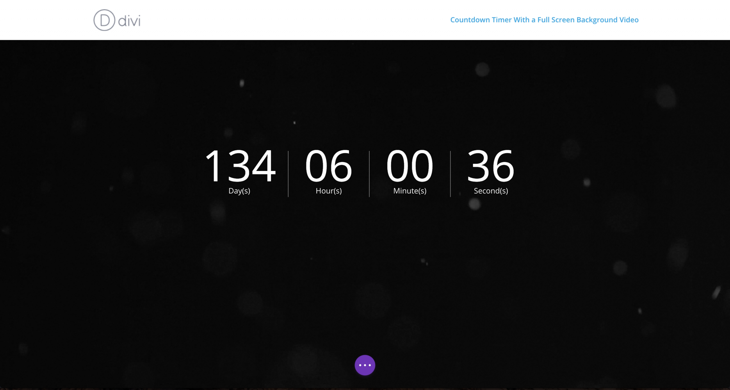 how to create a countdown timer with a full screen