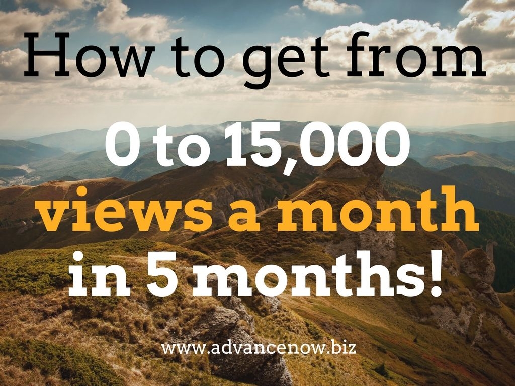 how to get from 0 to 15,000 views a month in 5 months – case