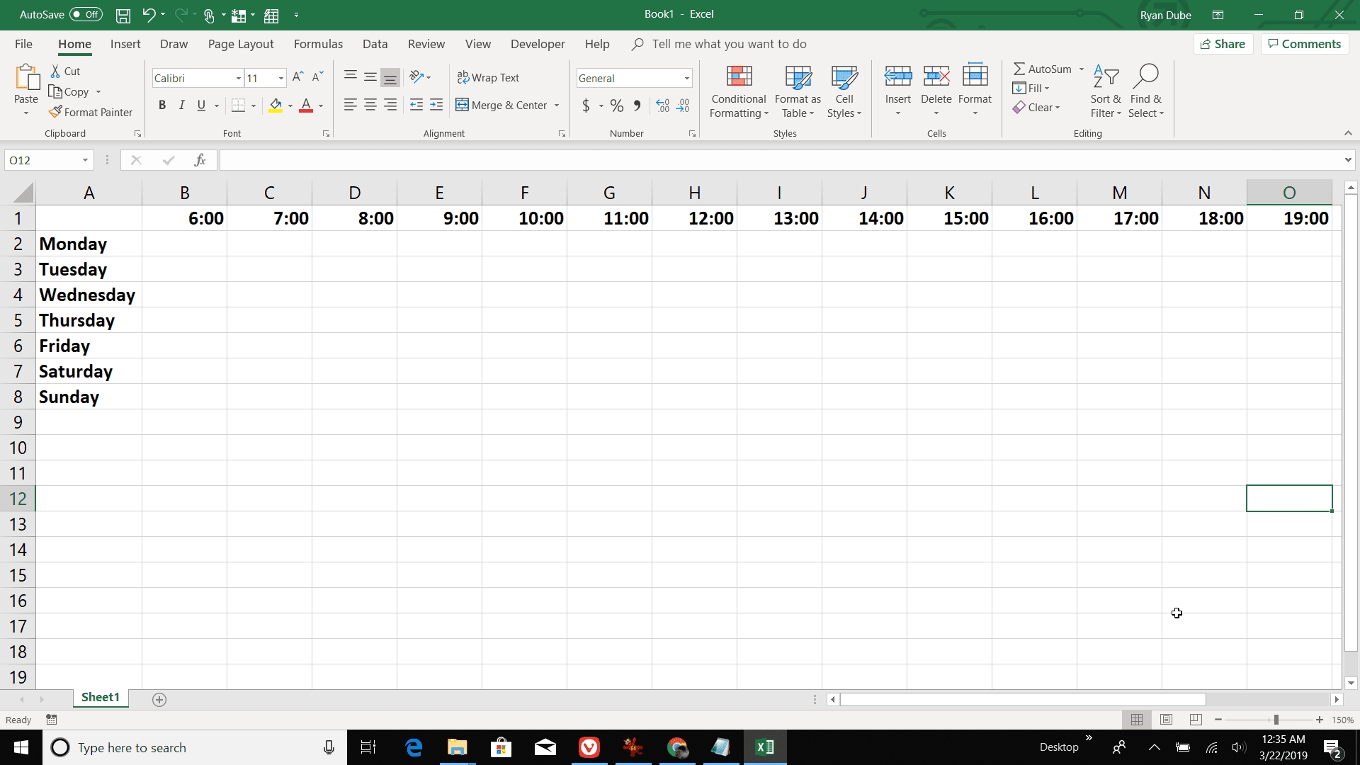 How To Make A Calendar In Excel