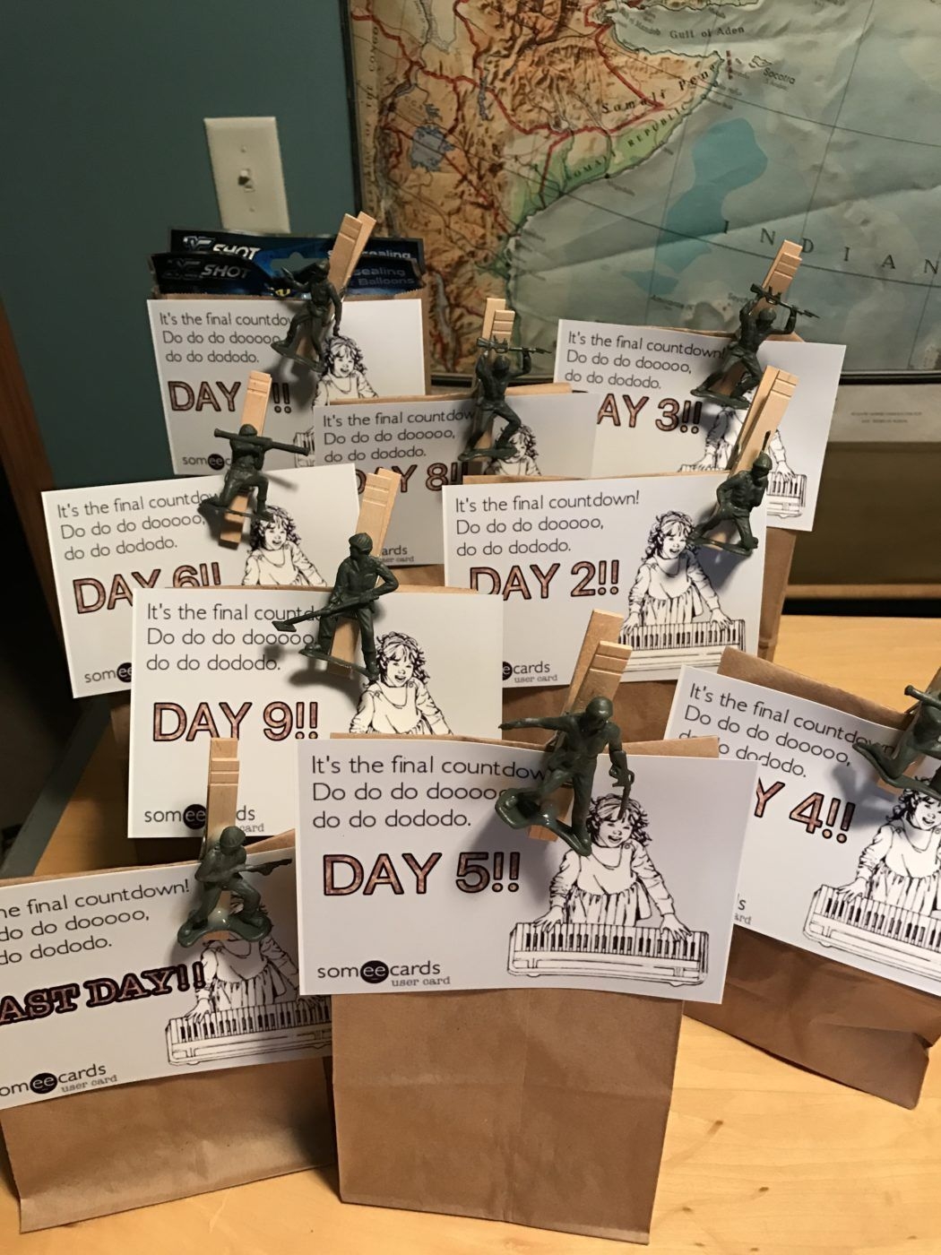 How To Make An End Of Deployment Gift Countdown Days And A