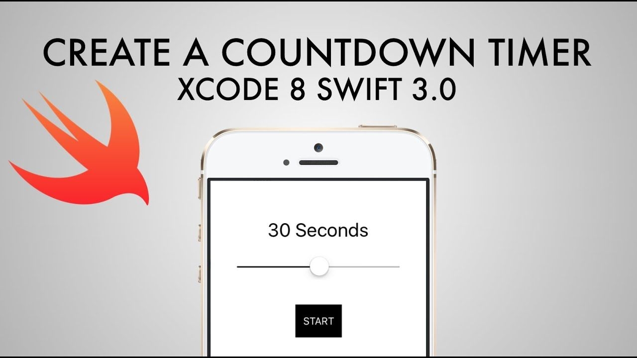 how to make countdown timer app in xcode 8 (swift 3 0)