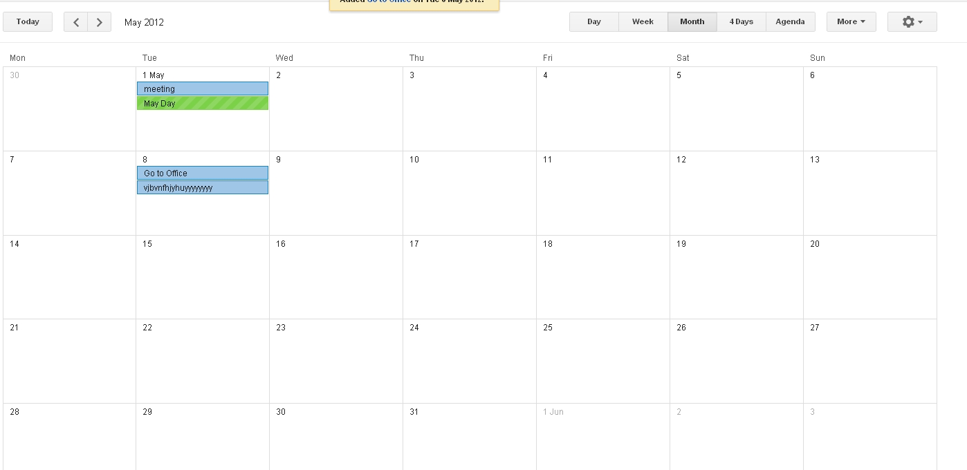 How To Make Month View Calendar Like Google Calendar