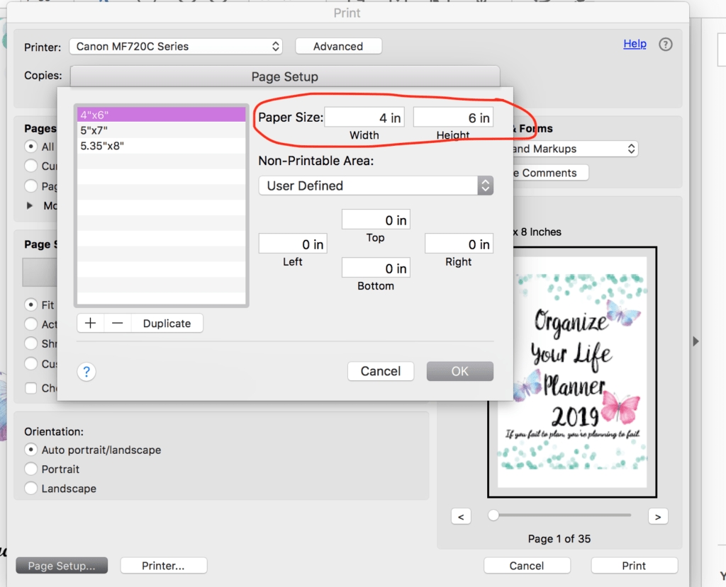 How To Resize Printables To Fit Your Planner
