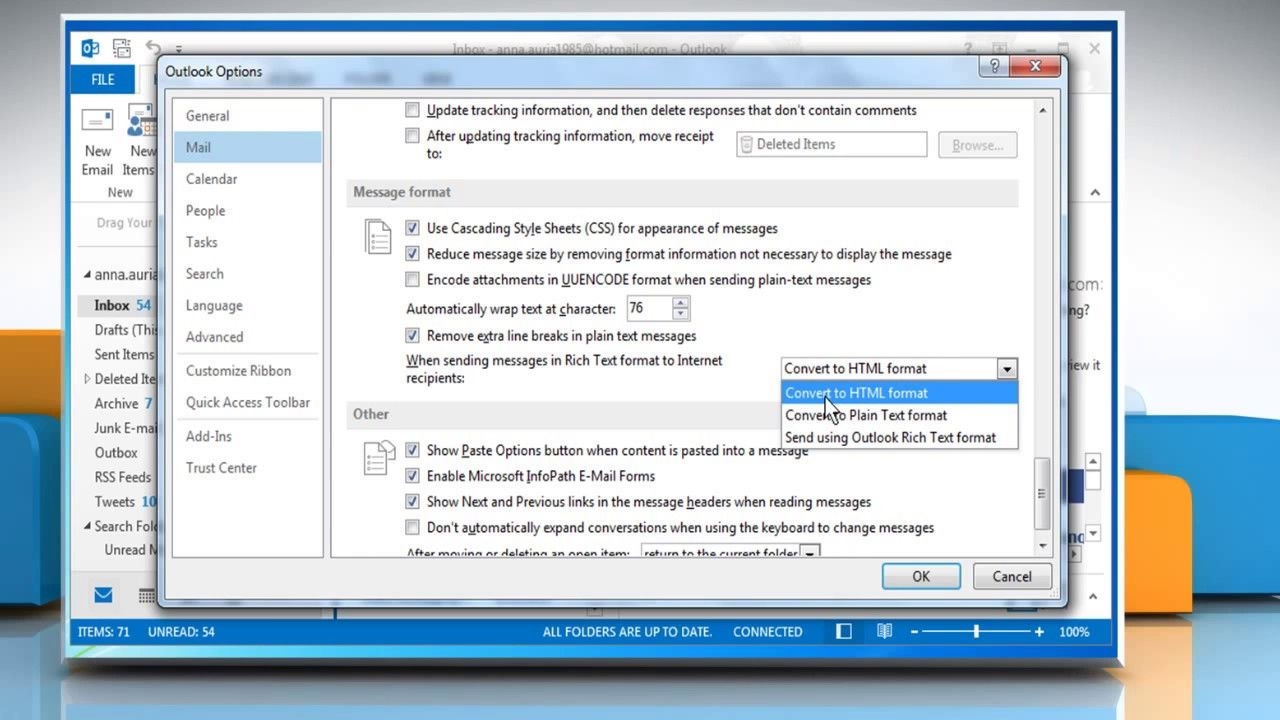 how to resolve issues when email attachments disappear on sending to others in outlook 2013