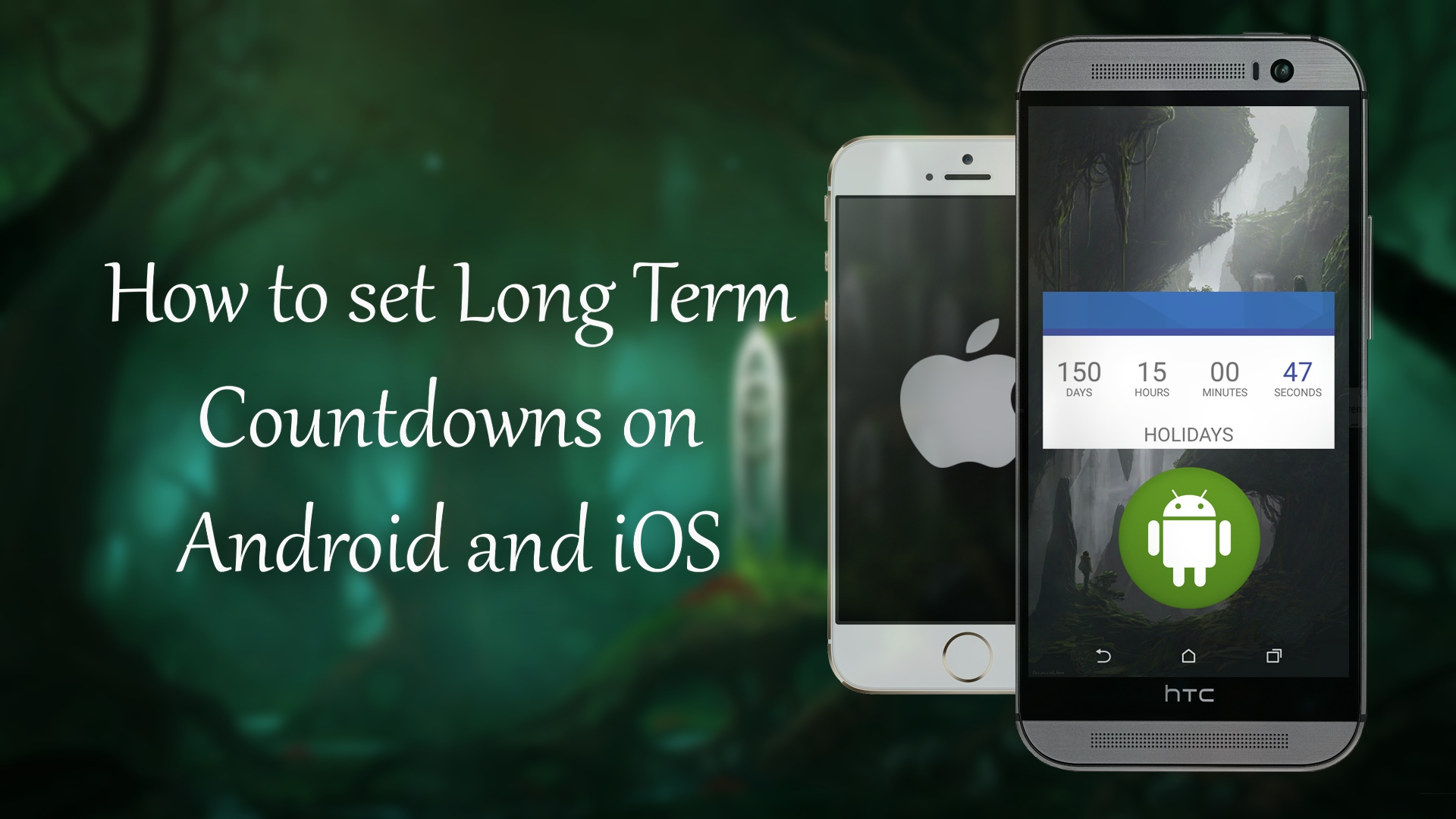 how to set a long or short term countdown timer using your