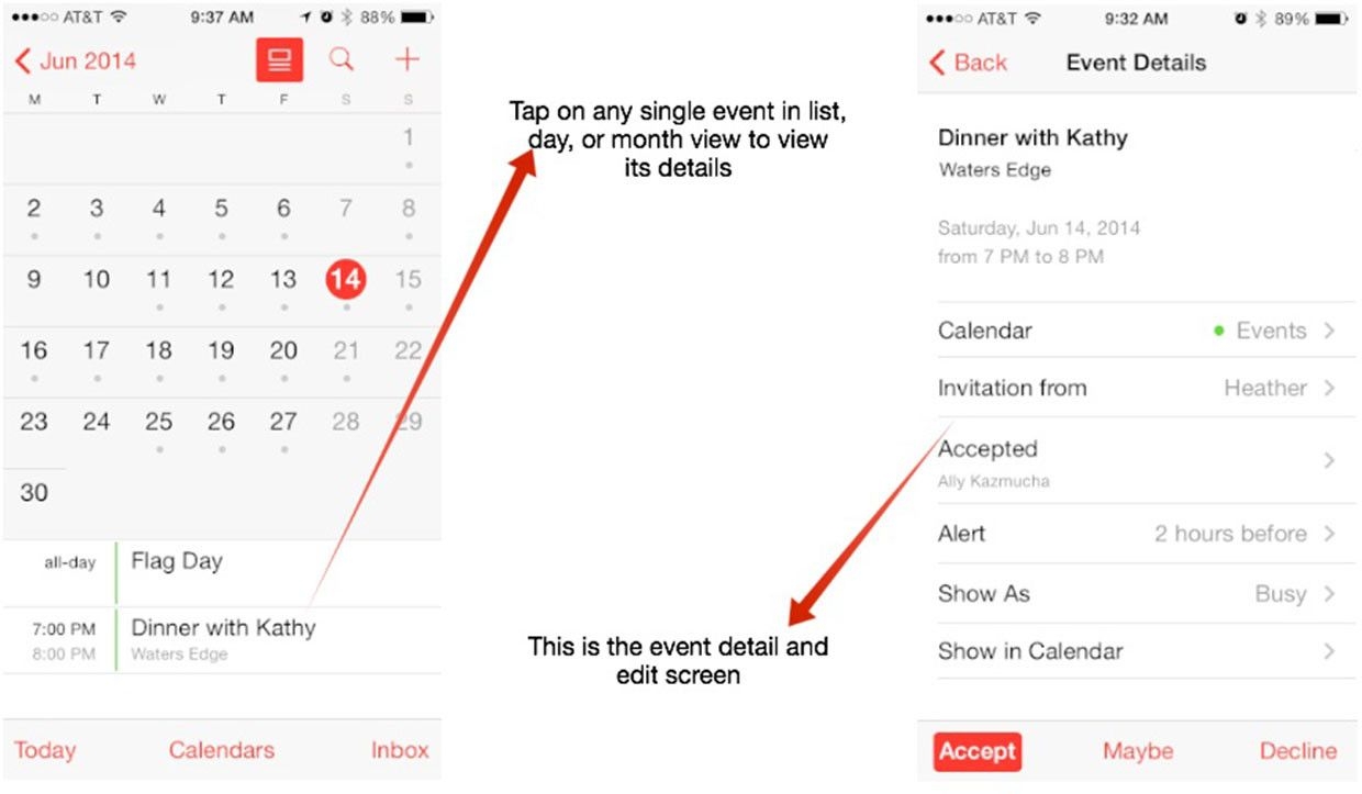 how to switch calendar views on your iphone or ipad | imore