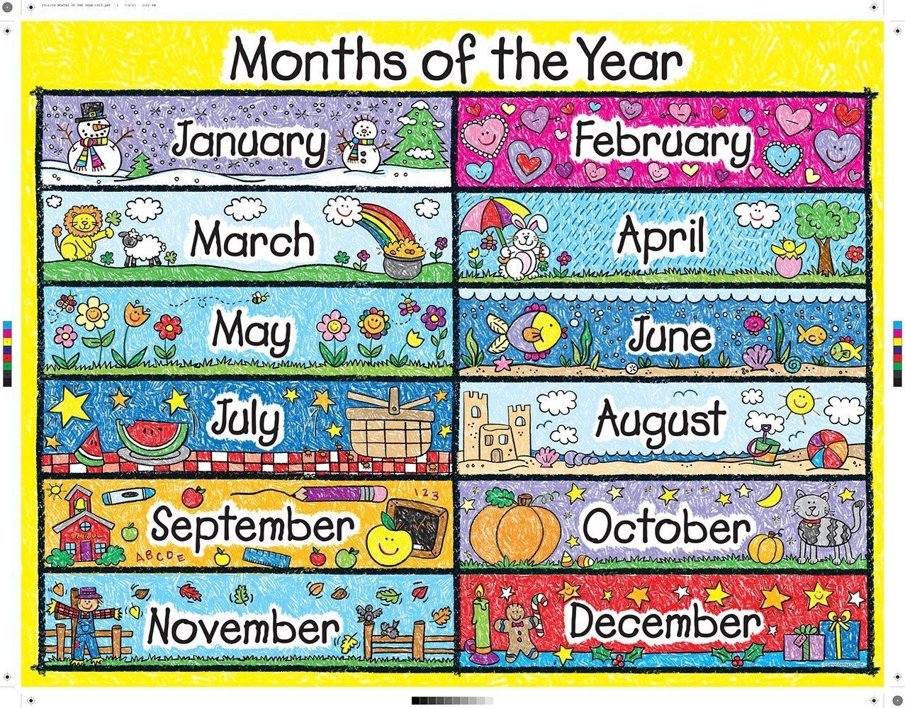 Image Result For Months Of The Year | Months In A Year