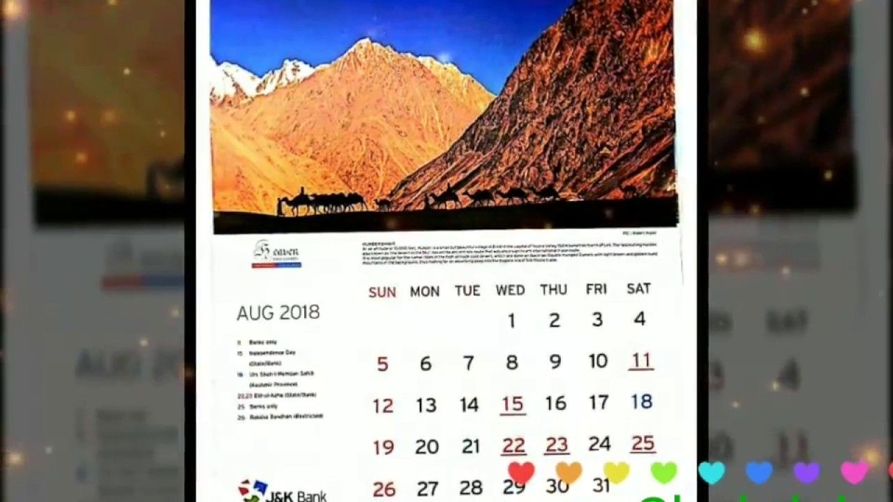 J&k Bank Calendar 2021 Example Calendar Printable