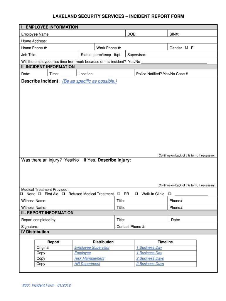 incident report template fill out and sign printable pdf template | signnow