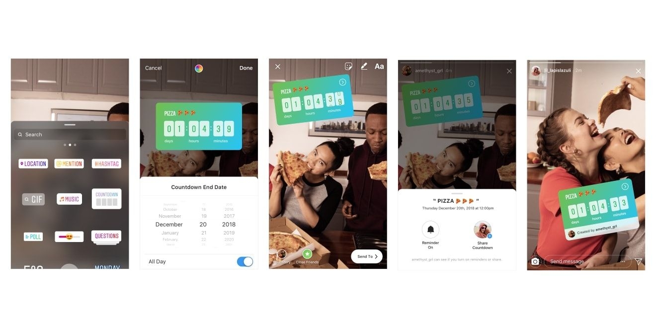 Instagram: Here's How To Use The Countdown Sticker In Stories