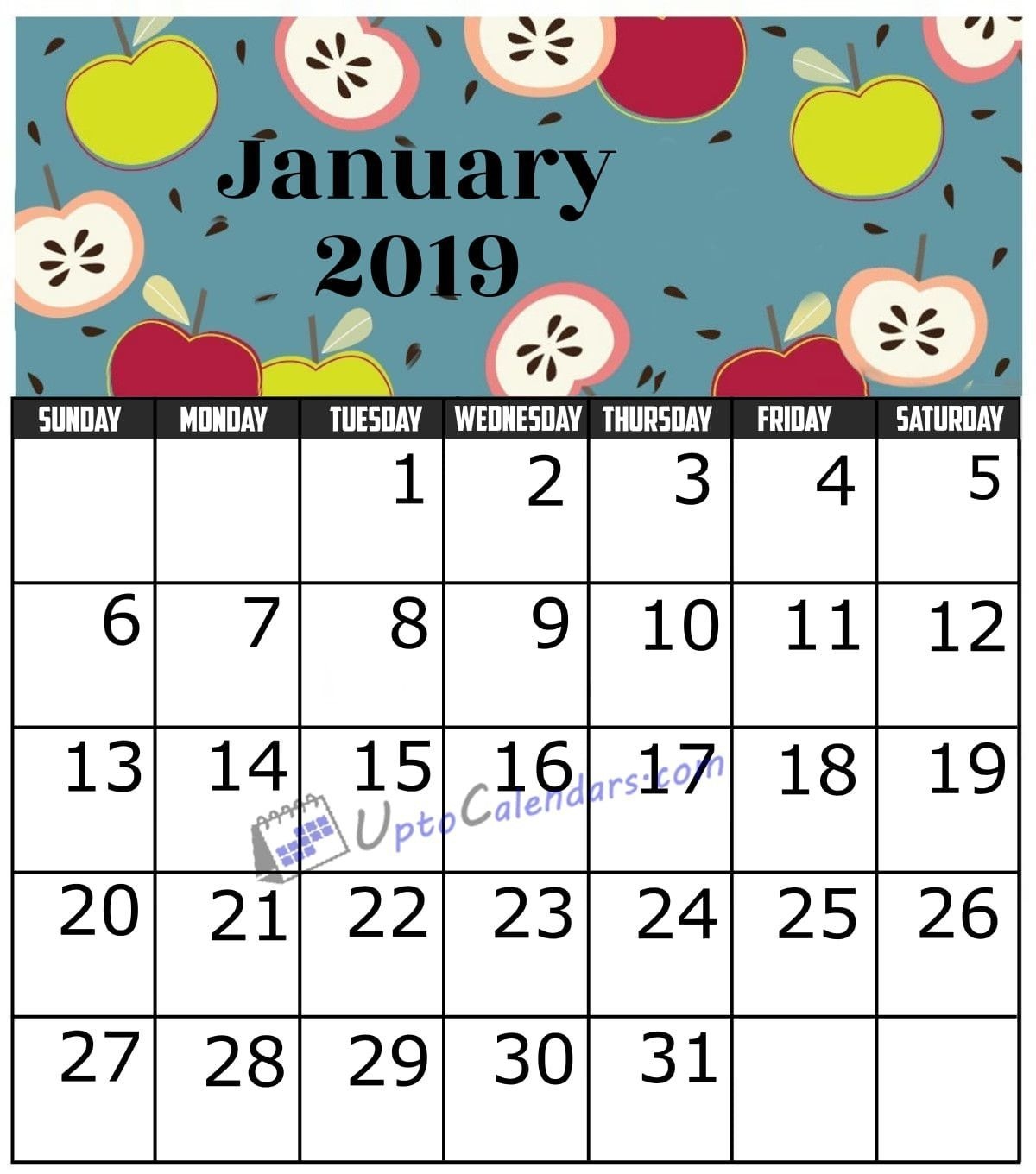 January 2019 Calendar Printable Https://www Uptocalendars