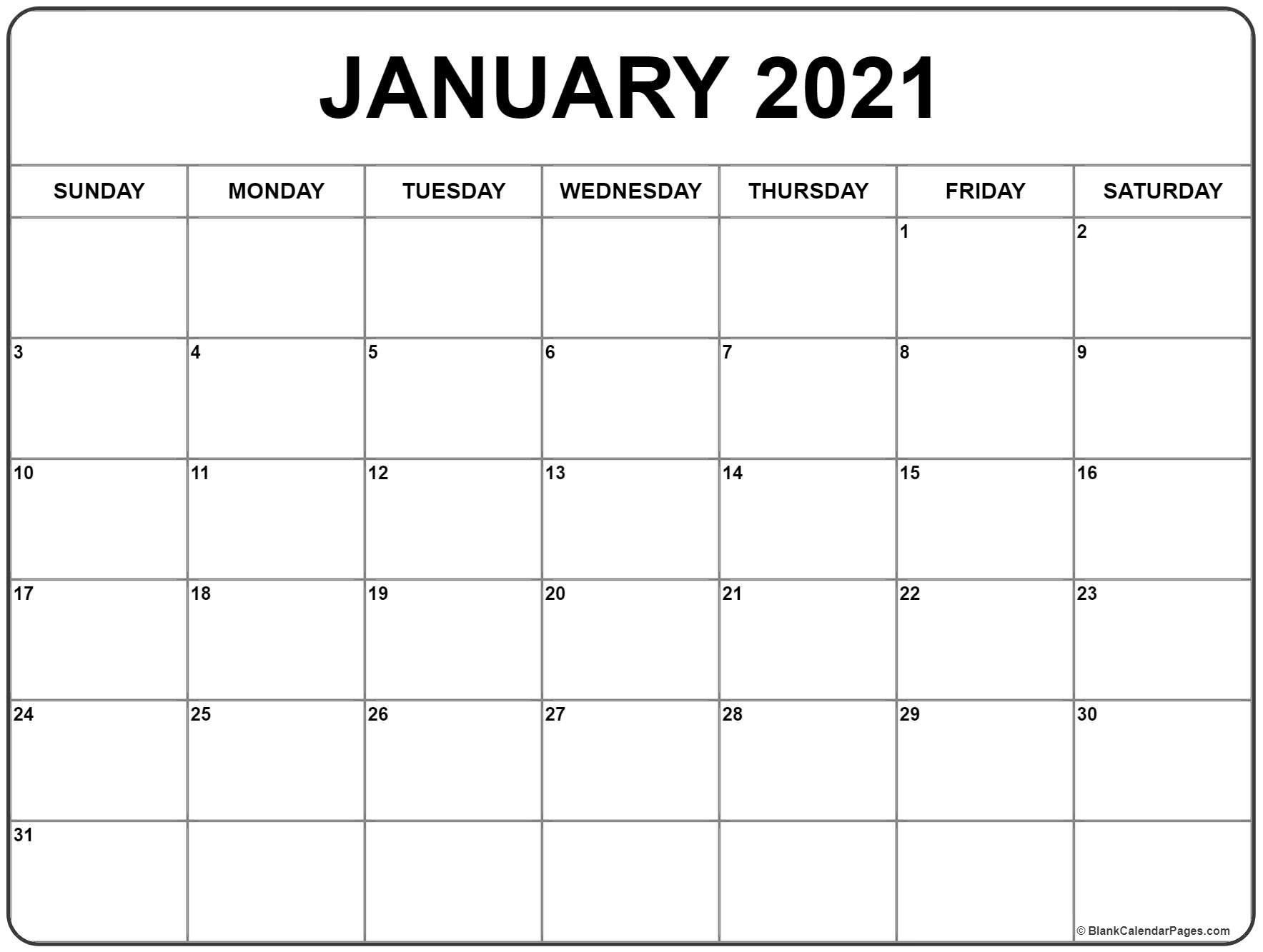 January 2021 Calendar Printable In 2020 | August Calendar