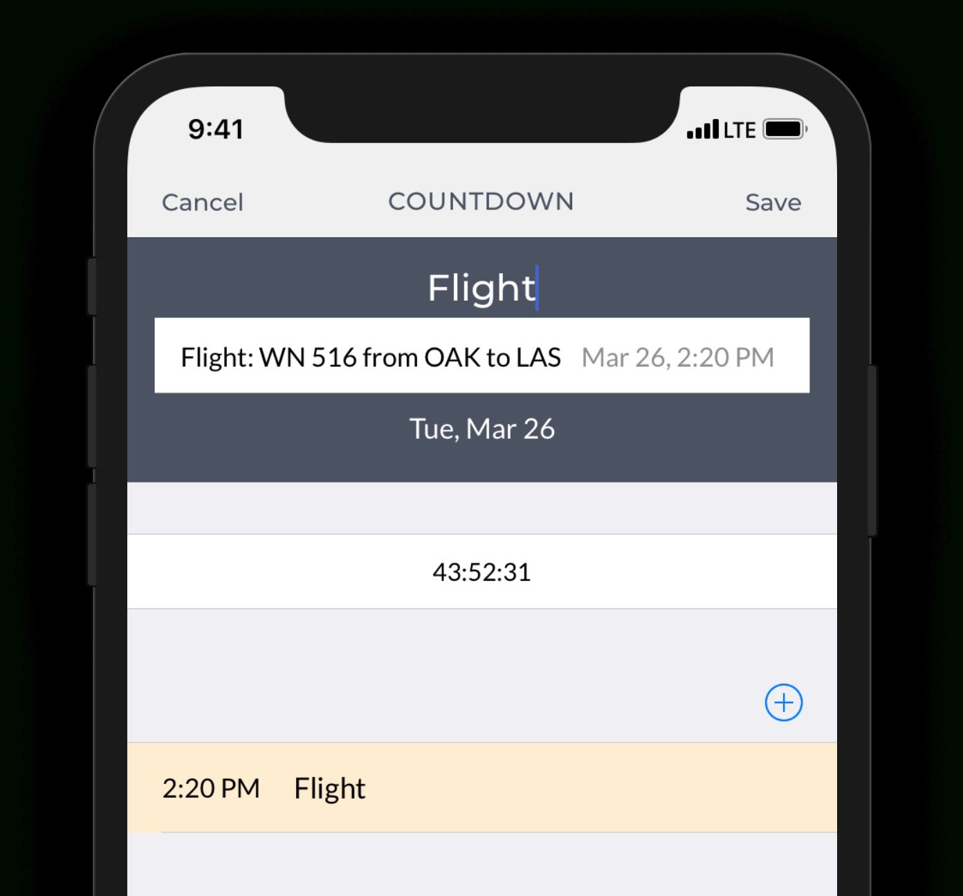 little countdown app integrates with ios calendar little