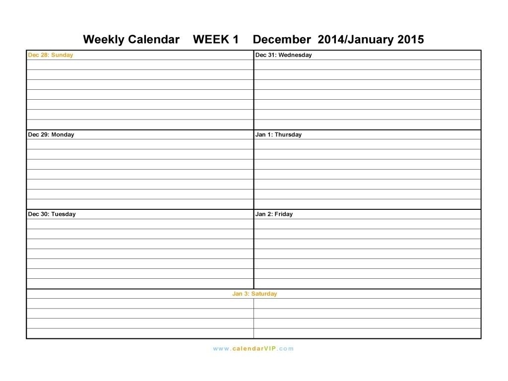 Lovely Week Calendar Printable | Free Printable Calendar Monthly