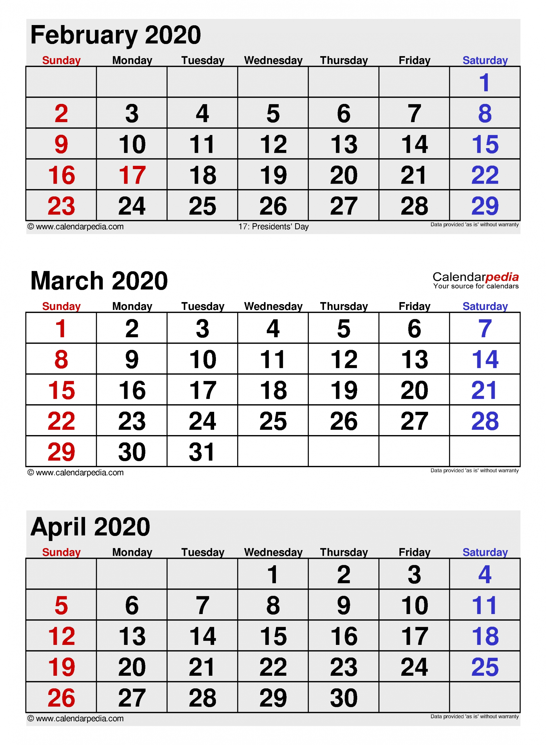 march 2020 calendar | templates for word, excel and pdf