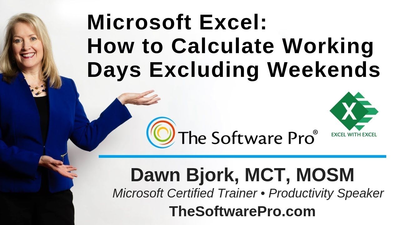 Microsoft Excel Date Calculations Without Weekends & Holidays