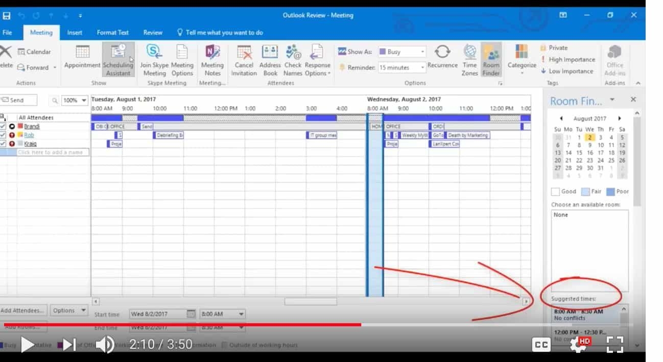 Microsoft Outlook Scheduling Assistant Tool Intivix: It