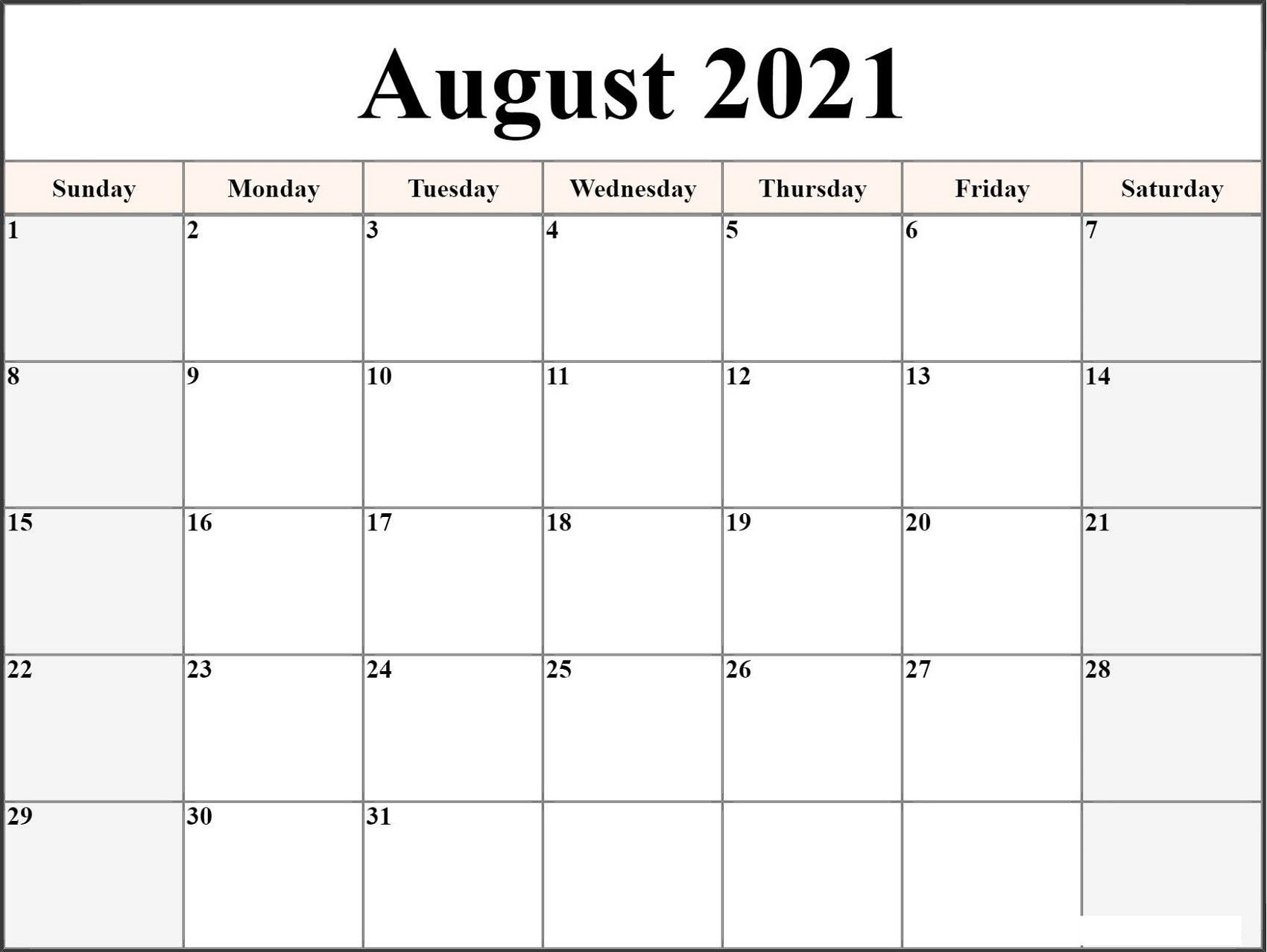 microsoft word calendar template 2021 monthly | free