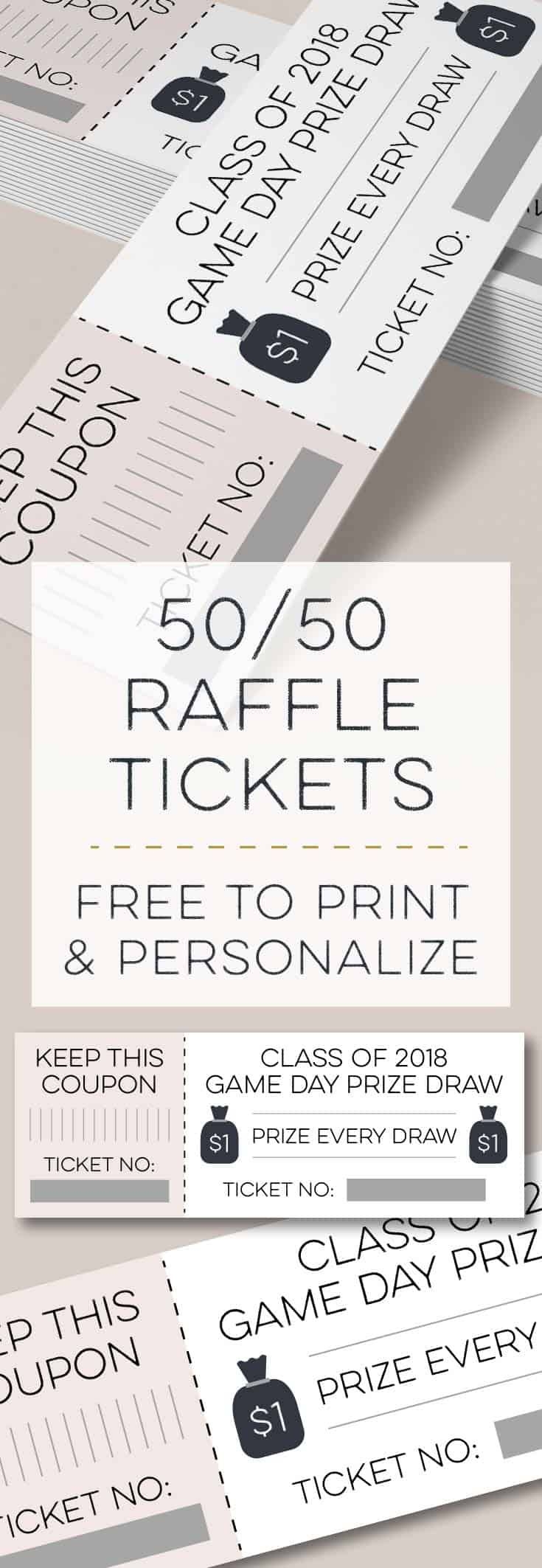 Moneybags 50/50 Raffle Tickets Free Printables Online