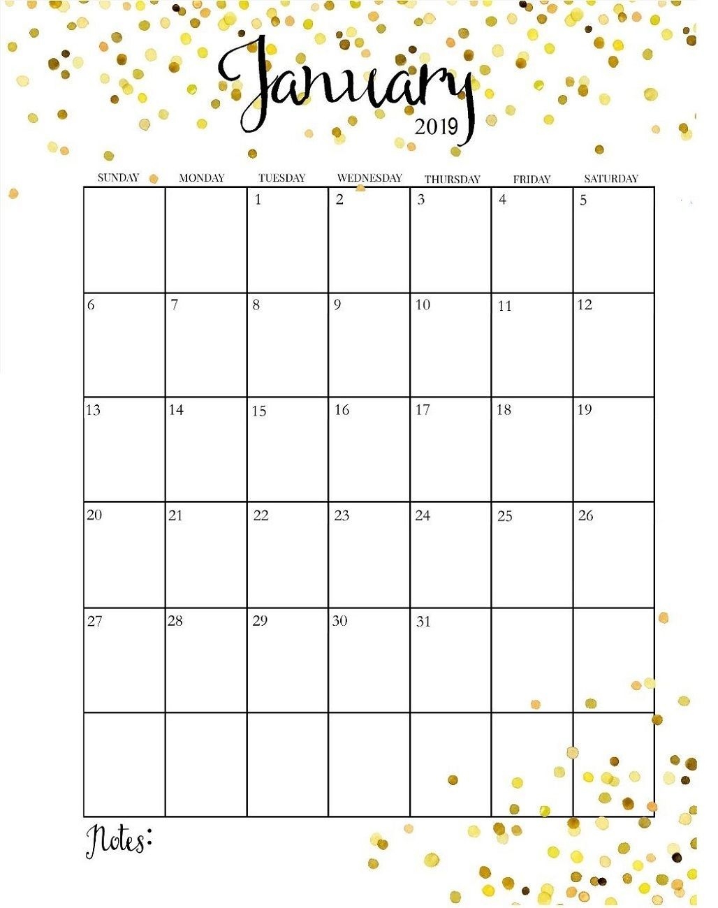month at a glance calendar printable 2019 | calendar shelter