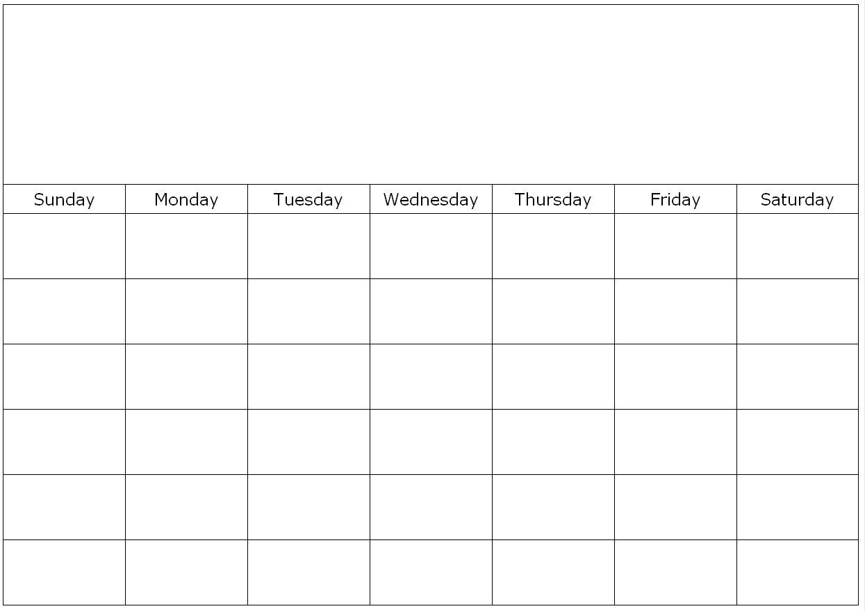Monthly Blank Calendar Page Custom Calendar Maker | Blank