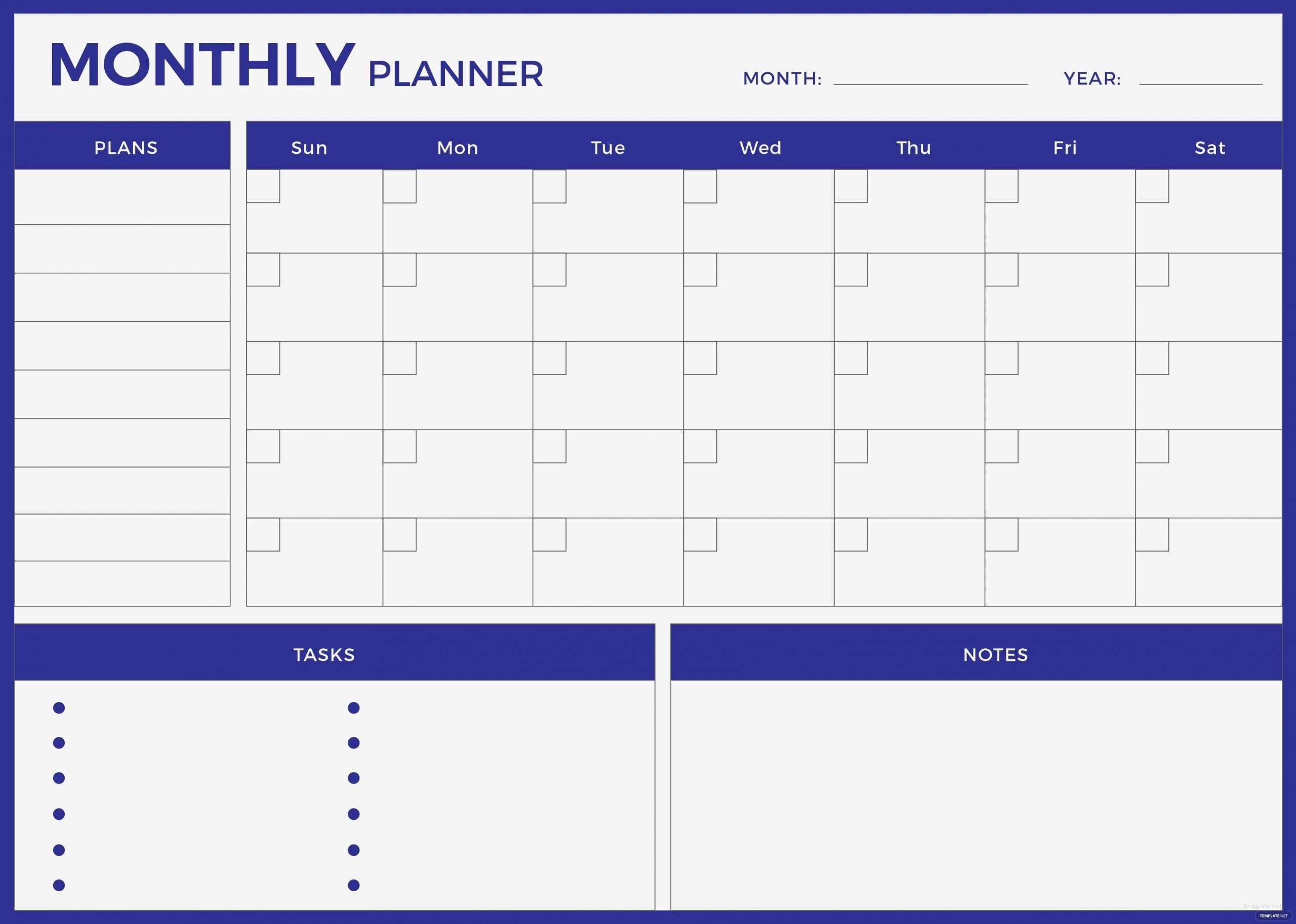 monthly planner template printable the shocking revelation