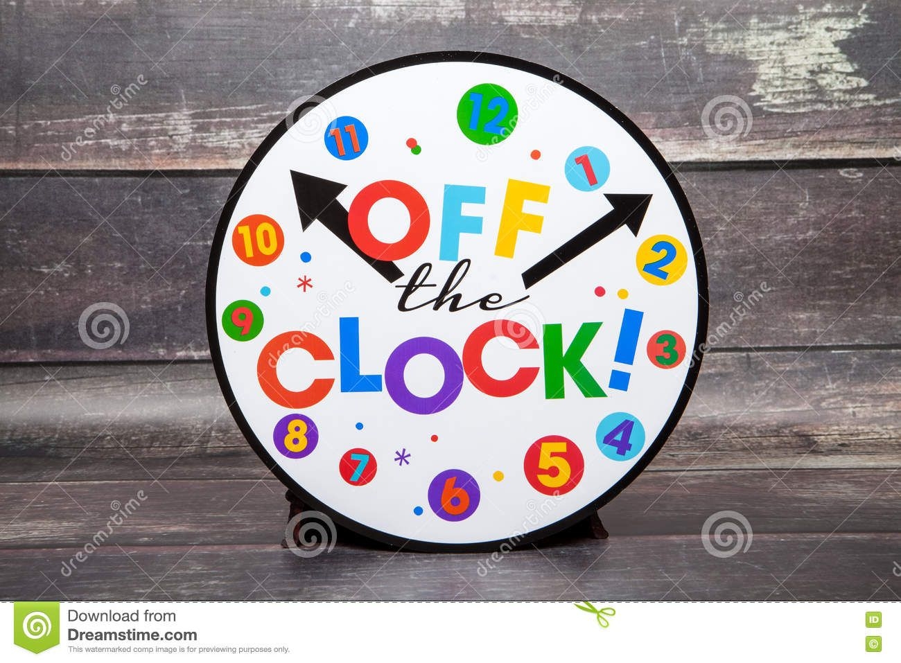 off the clock stock photo image of retire, life, concept