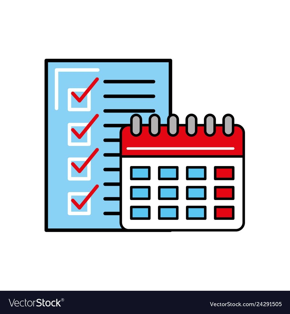 online shopping logistic calendar checklist