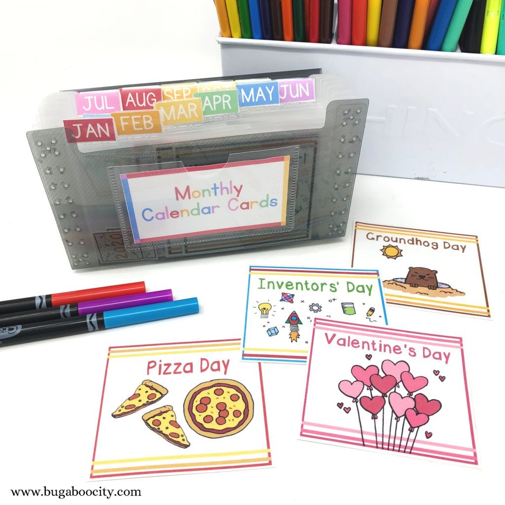 Organizing Your Children's Calendar Free Printable Labels