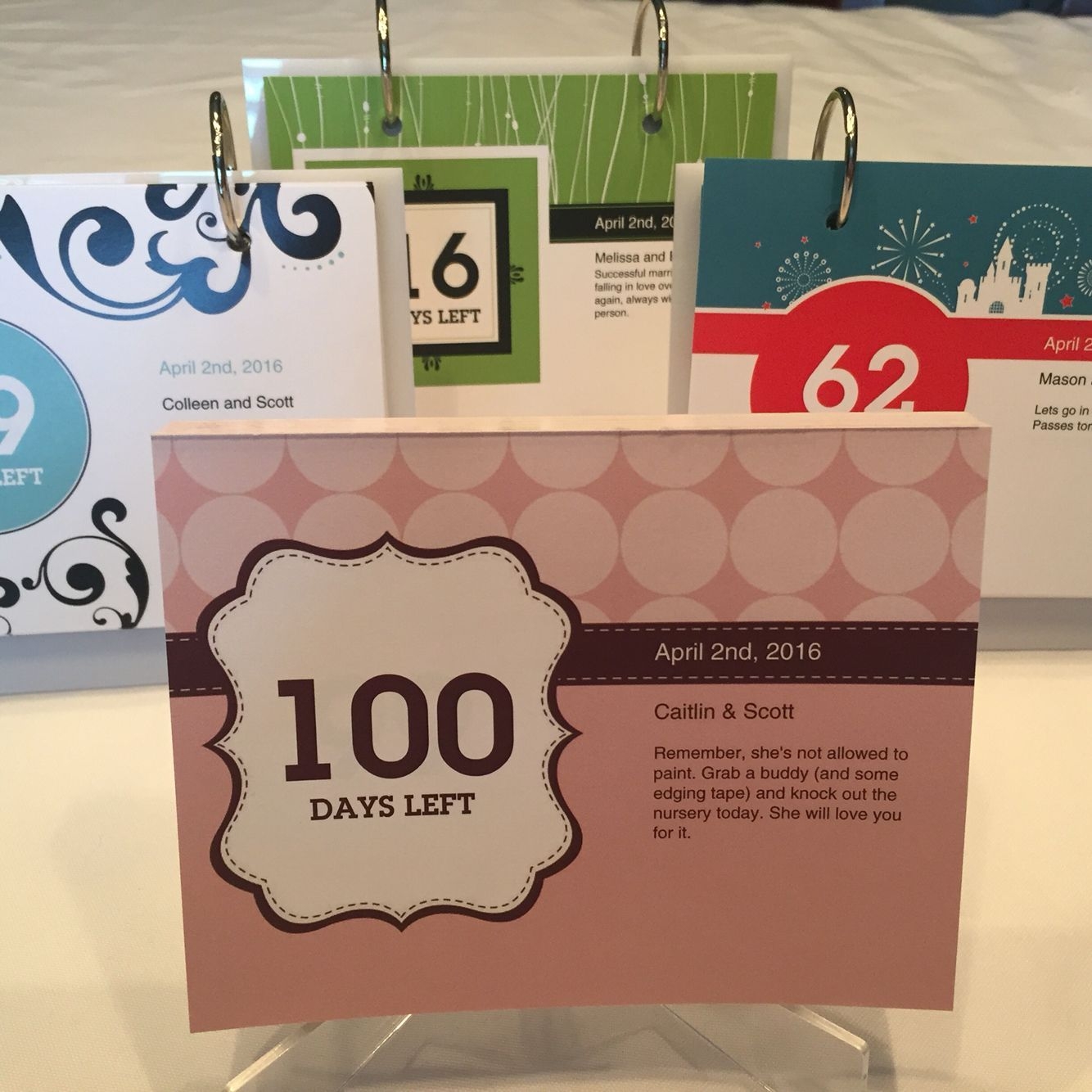 our personalized countdown calendars make a unique way to