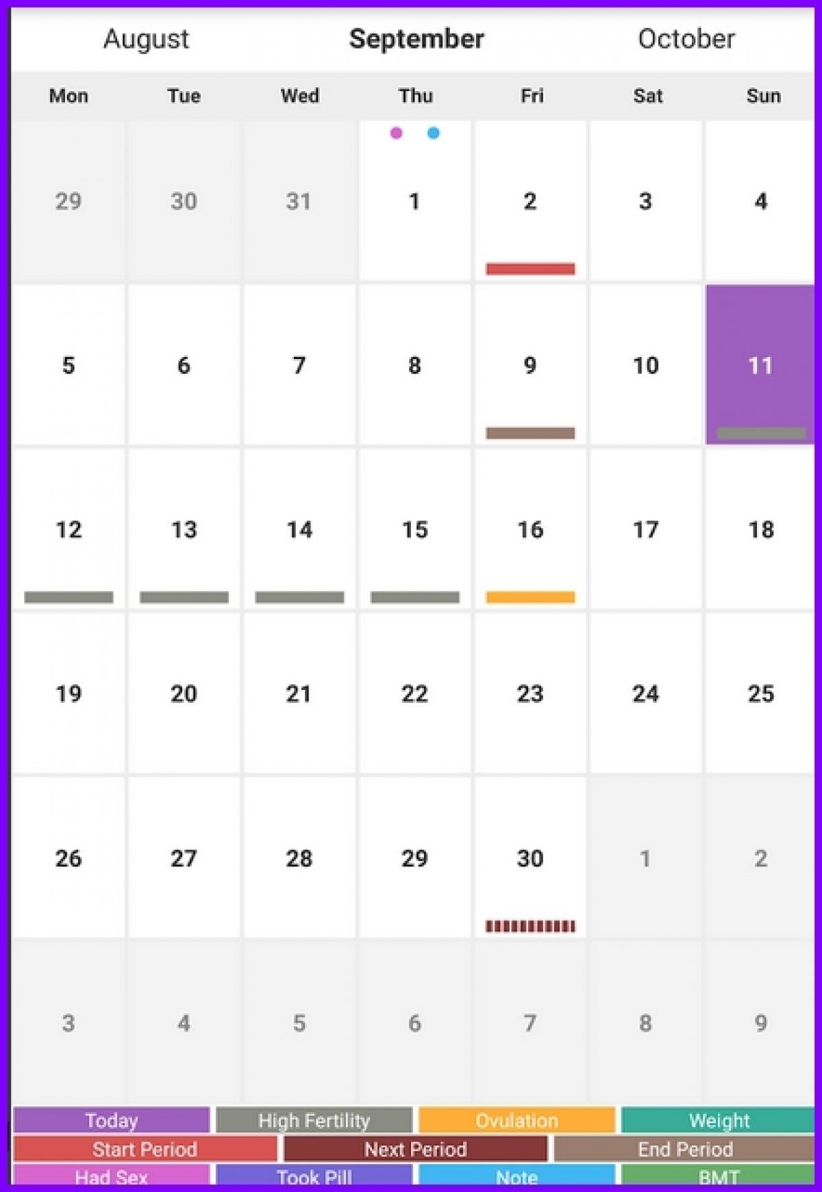 Ovulation Calendar » Exceltemplates