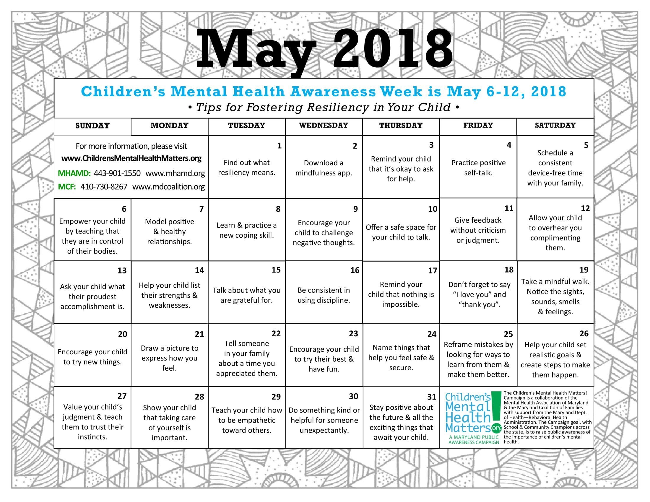 National Awareness Calendar 2025