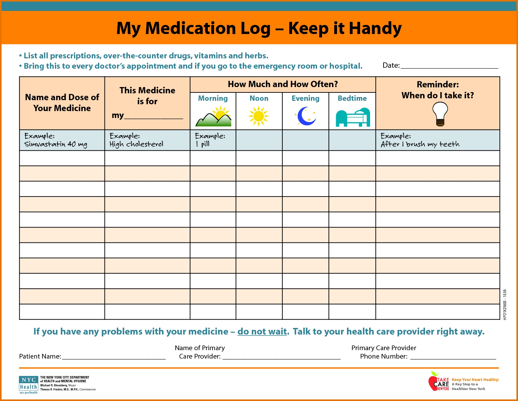 Pinsheila Wooley On Coloring Page | Medication Log