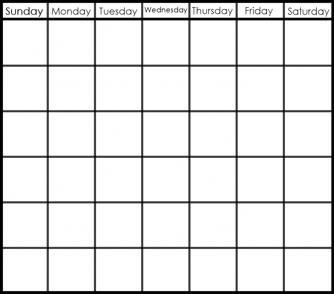 Blank 6 Week Schedule Template Example Calendar Printable