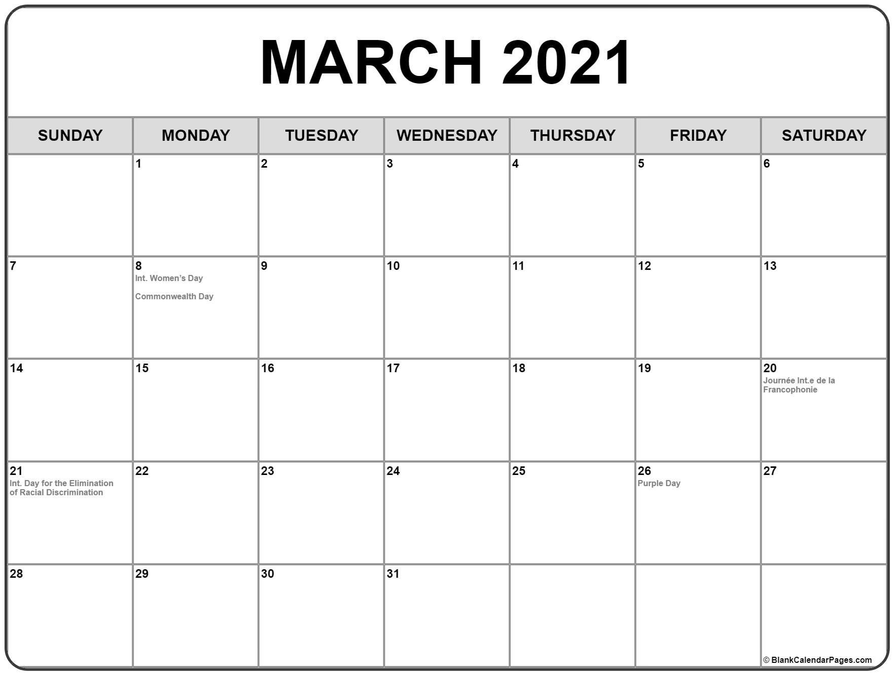 printable calendar 2021 canada full | free printable