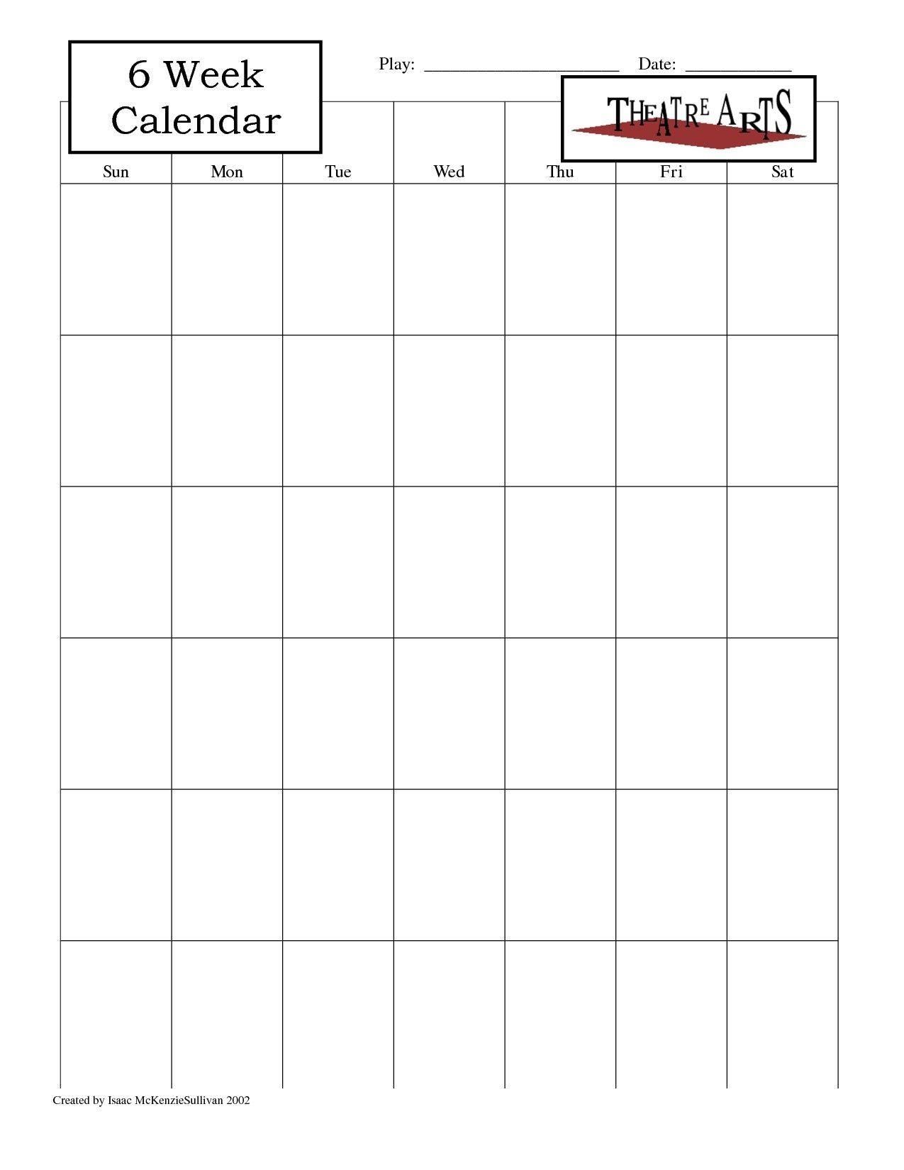 Printable Calendar 6 Week In 2020 | Printable Blank Calendar