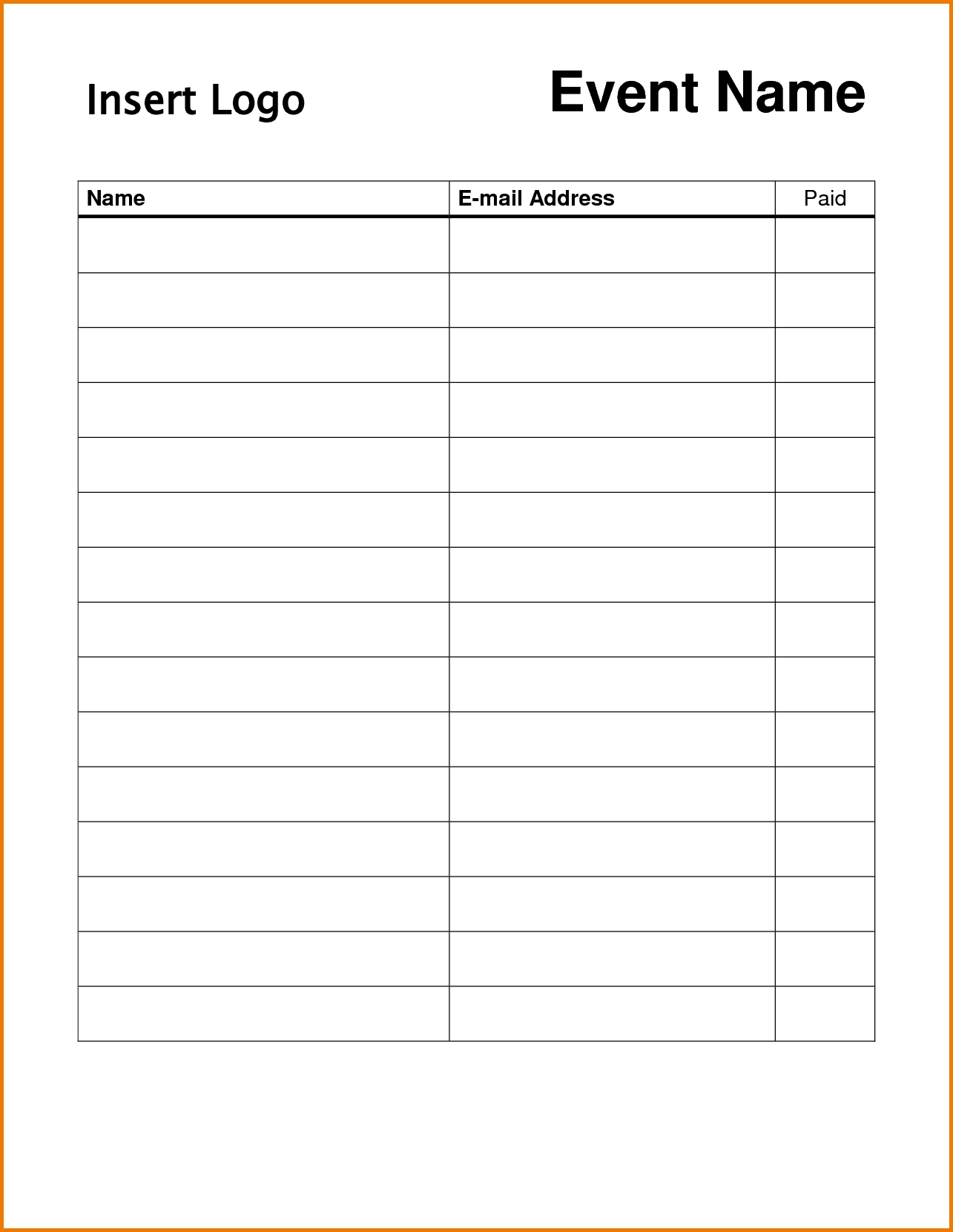 printable sign up sheet template | authorization letter pdf