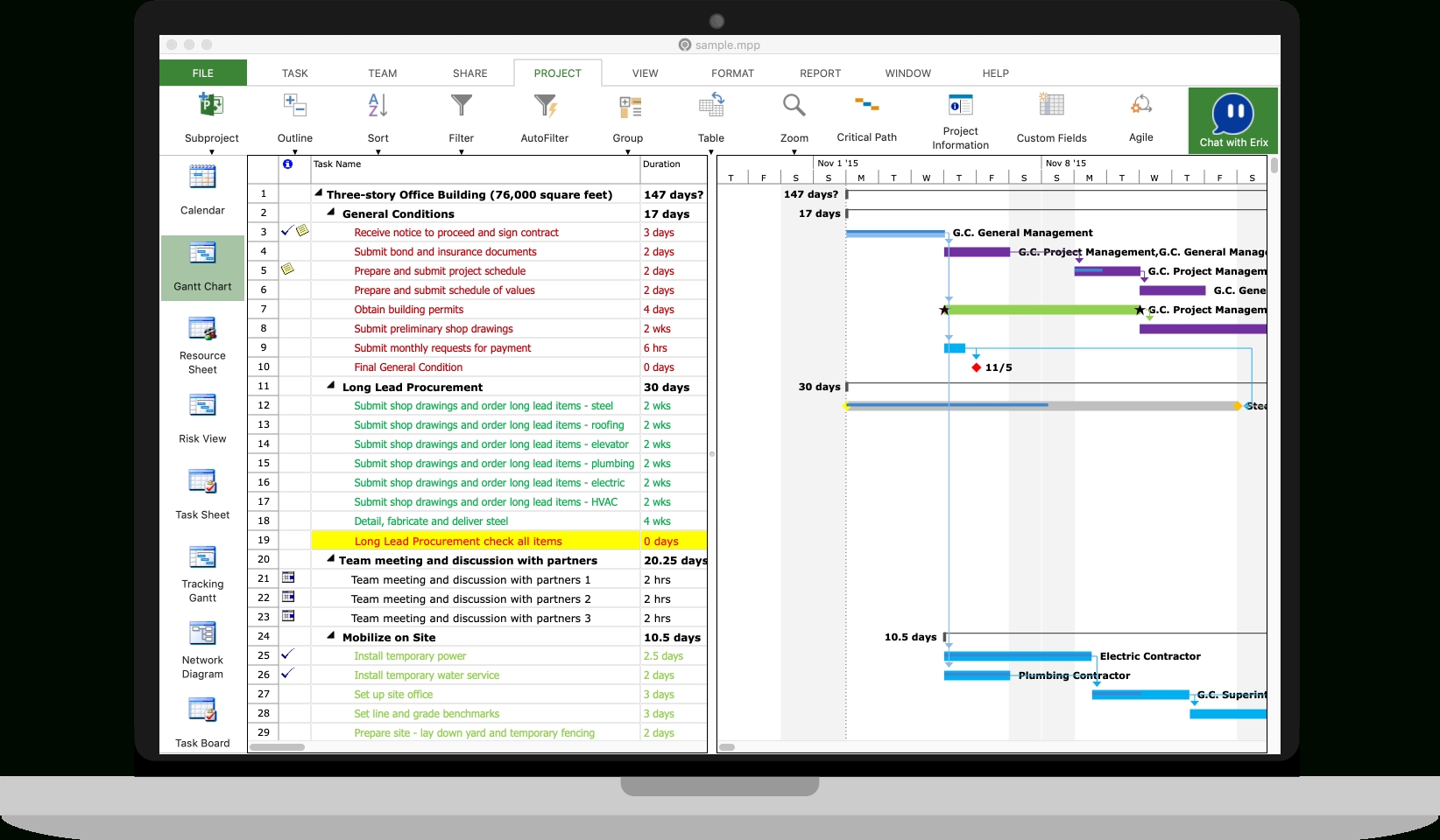 project plan 365 – builtproject managers, for project