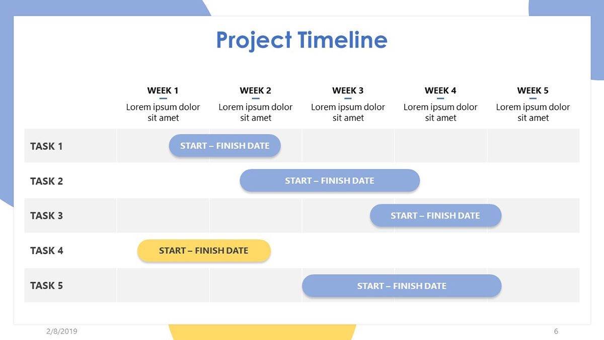 Project Schedule Template Excel Xls Timeline Free Planning
