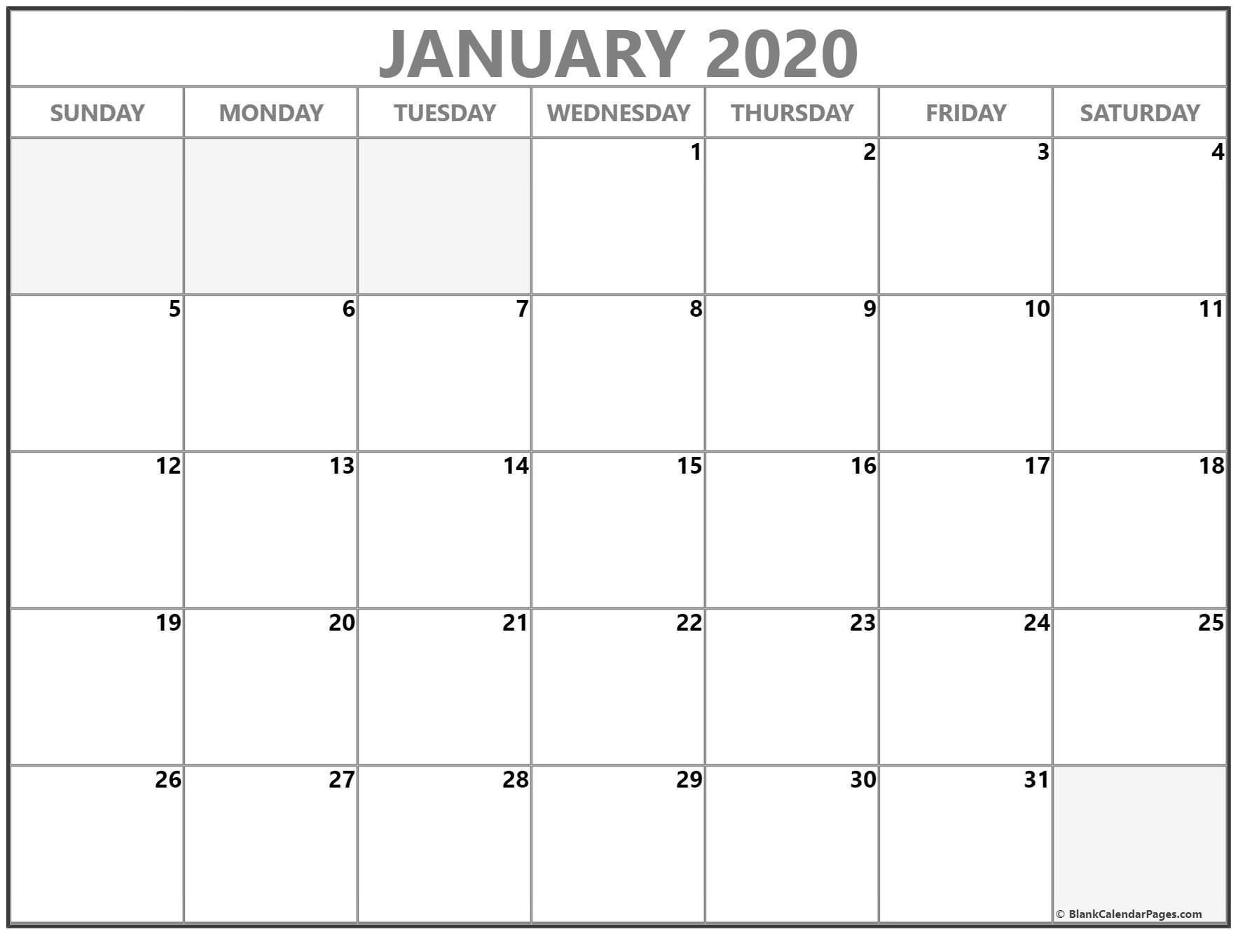 remarkable free printable calendars without weekends in 2020