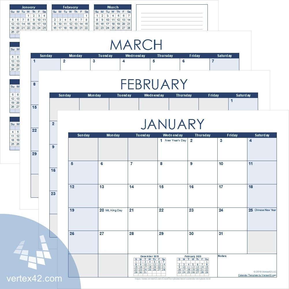 Remarkable Free Printable Calendars Without Weekends In 2020