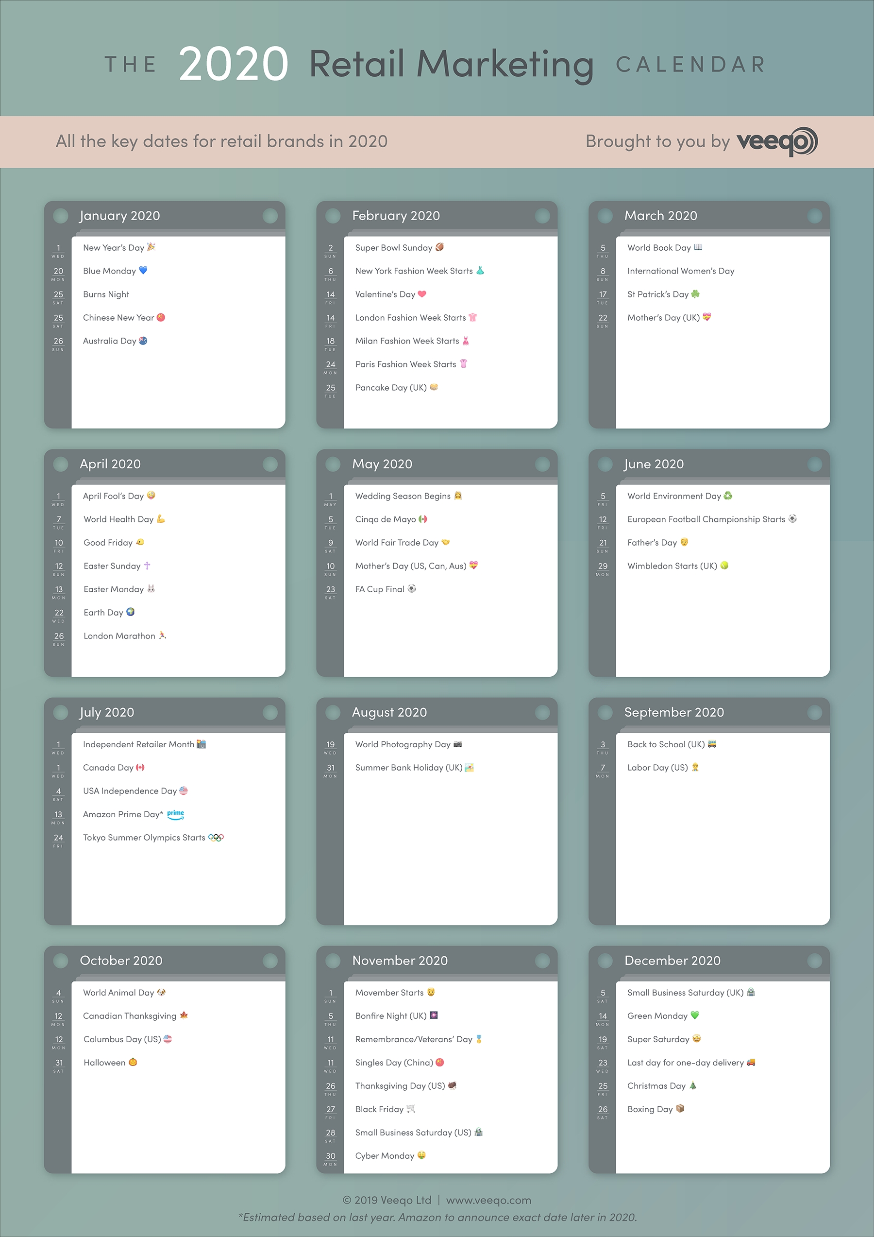 Retail Marketing Calendar 2020 📅 Key Dates & Killer Campaigns