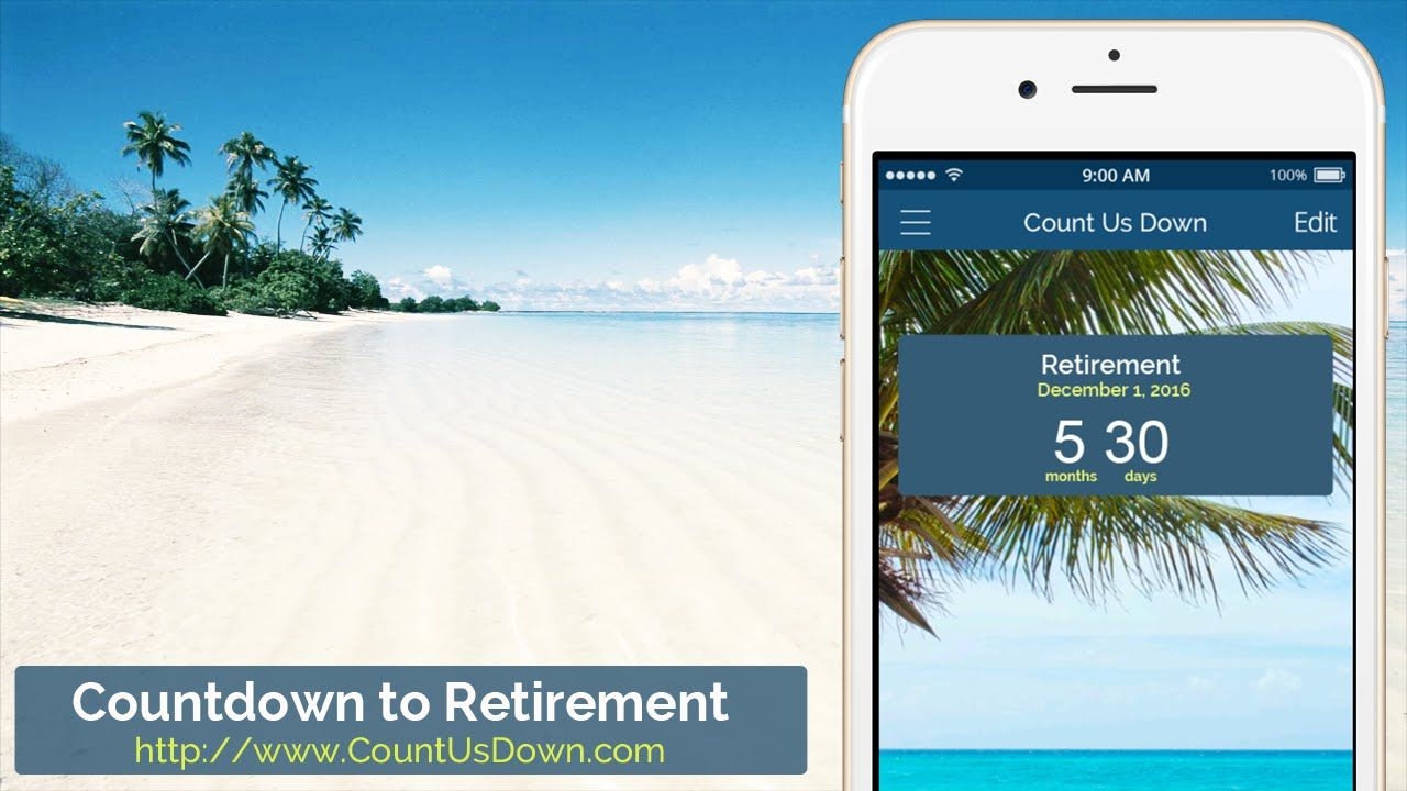Retirement Countdown App To Count Down The Days To Retirement