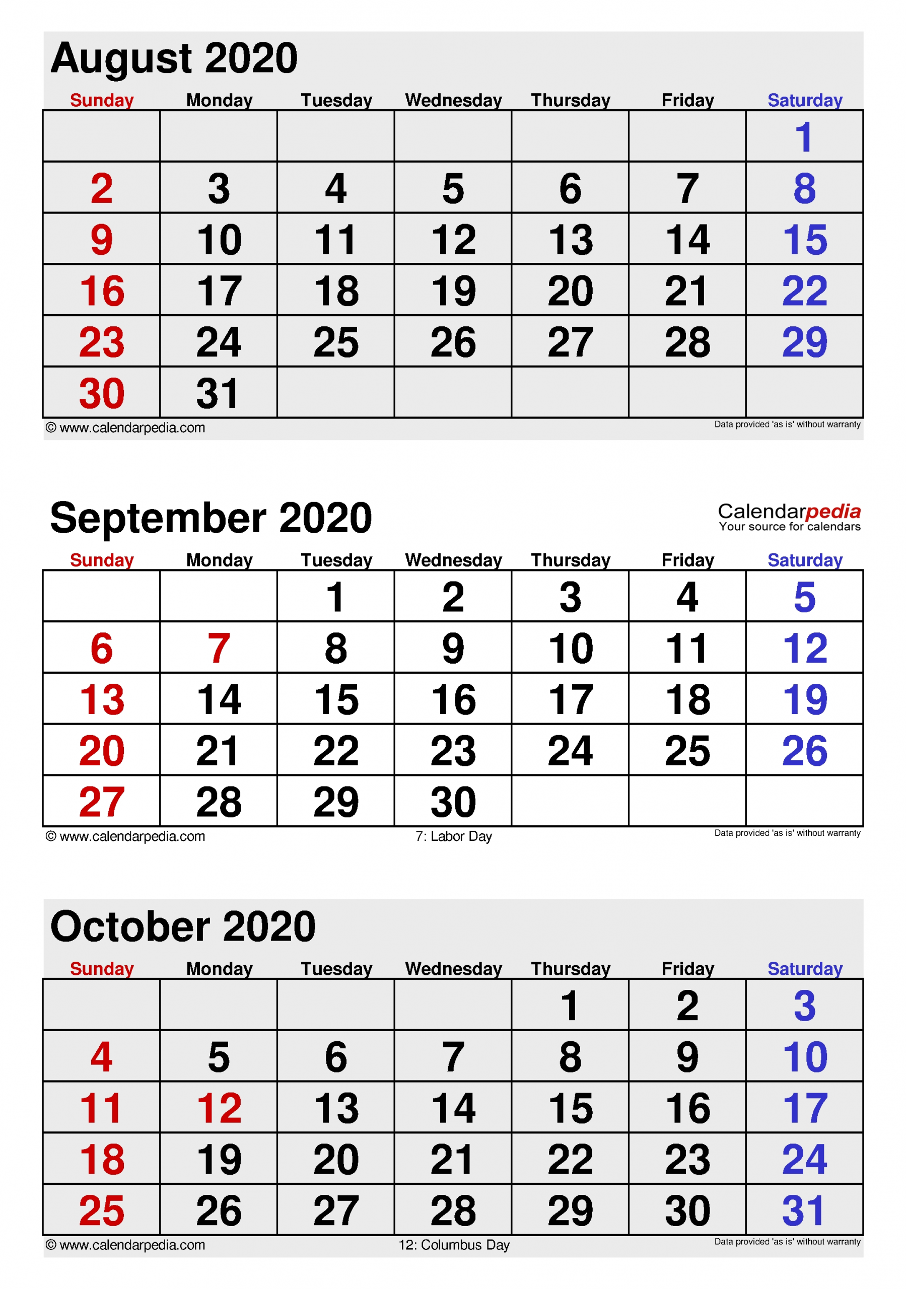 september 2020 calendar | templates for word, excel and pdf