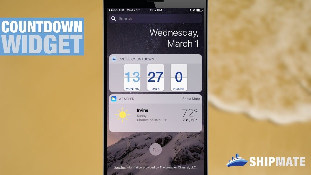 Shipmate Cruise Countdown Widget For Ios And Android