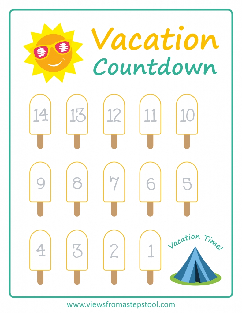 Summer Vacation Countdown Printables | Vacation Countdown