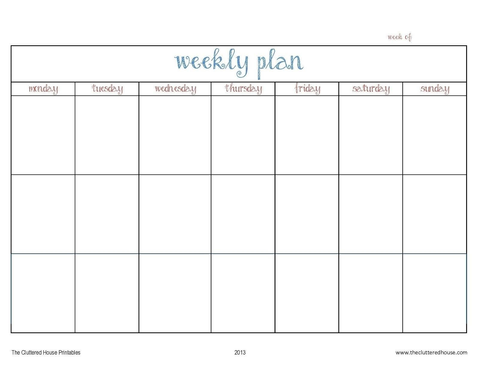 The 5 Day Monthly Calendar Template Word In 2020 | Weekly