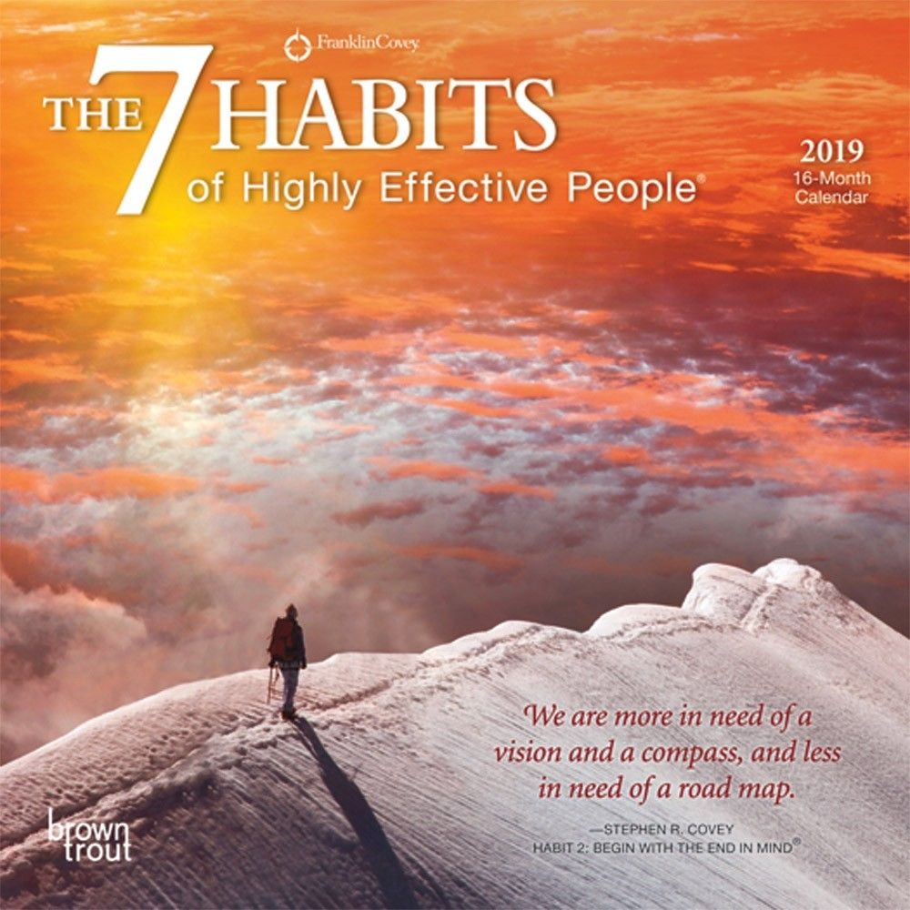 the 7 habits of highly effective people 2019 mini wall calendar