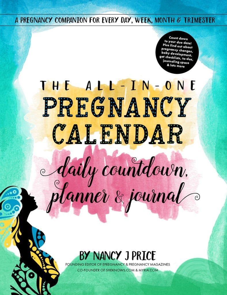 the all in one pregnancy calendar, daily countdown, planner