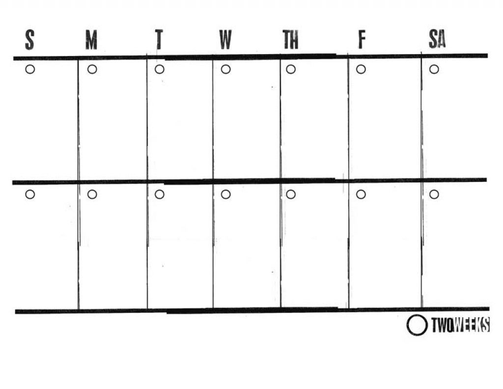 top printable two week calendar | lauren blog